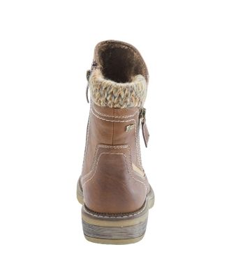 Wibea Slouch Shaft Water-Resistant Booties with Sweater Cuff & Shock-Absorbing Sole