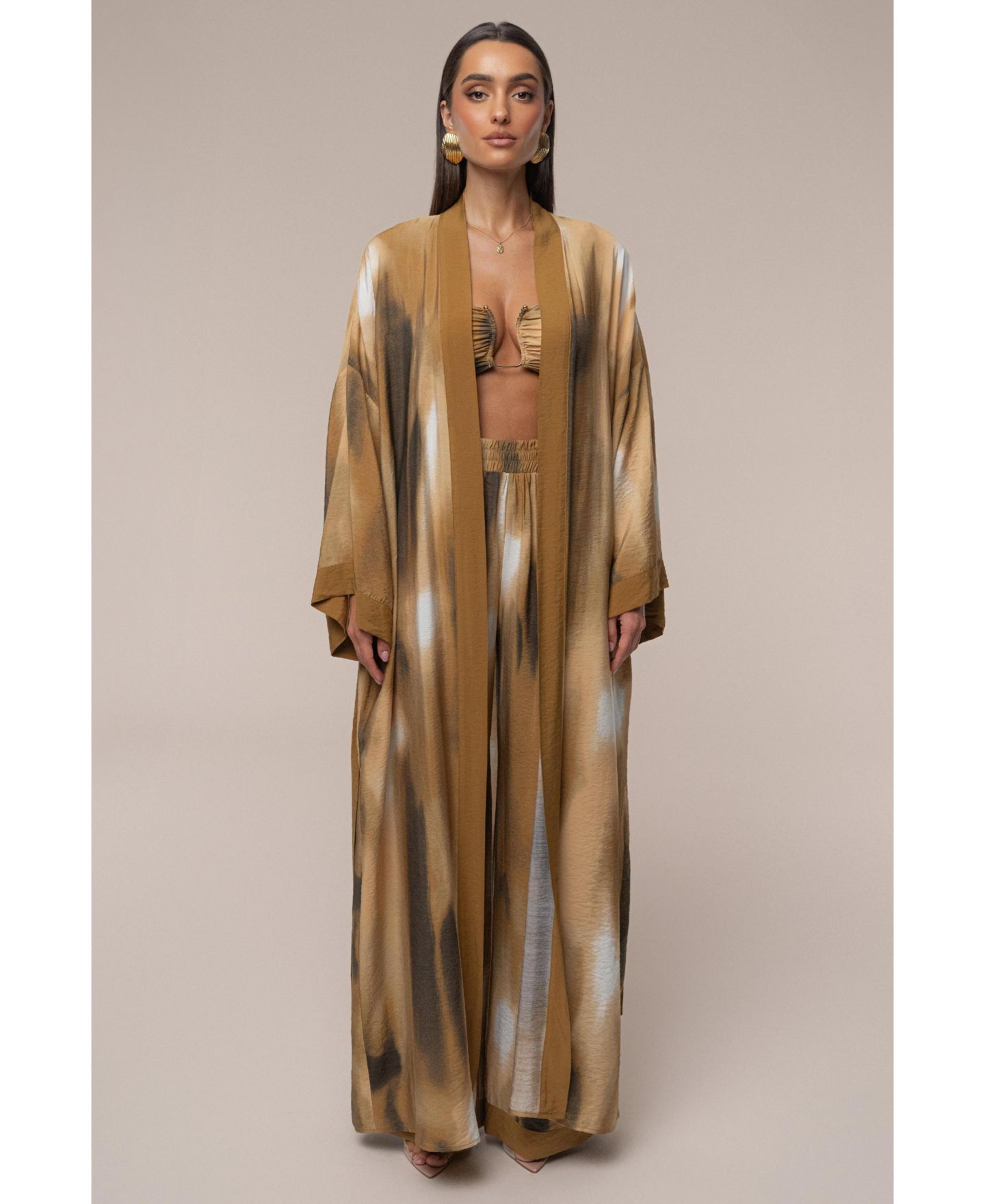 Женские куртки JLUXLABEL Desert Oasis Duster, цвет: Коричневый — фото 5