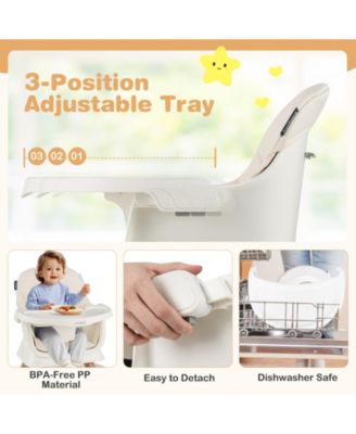 16-in-1 Baby High Chair w/ Activity Center Booster Seat Building Block Table