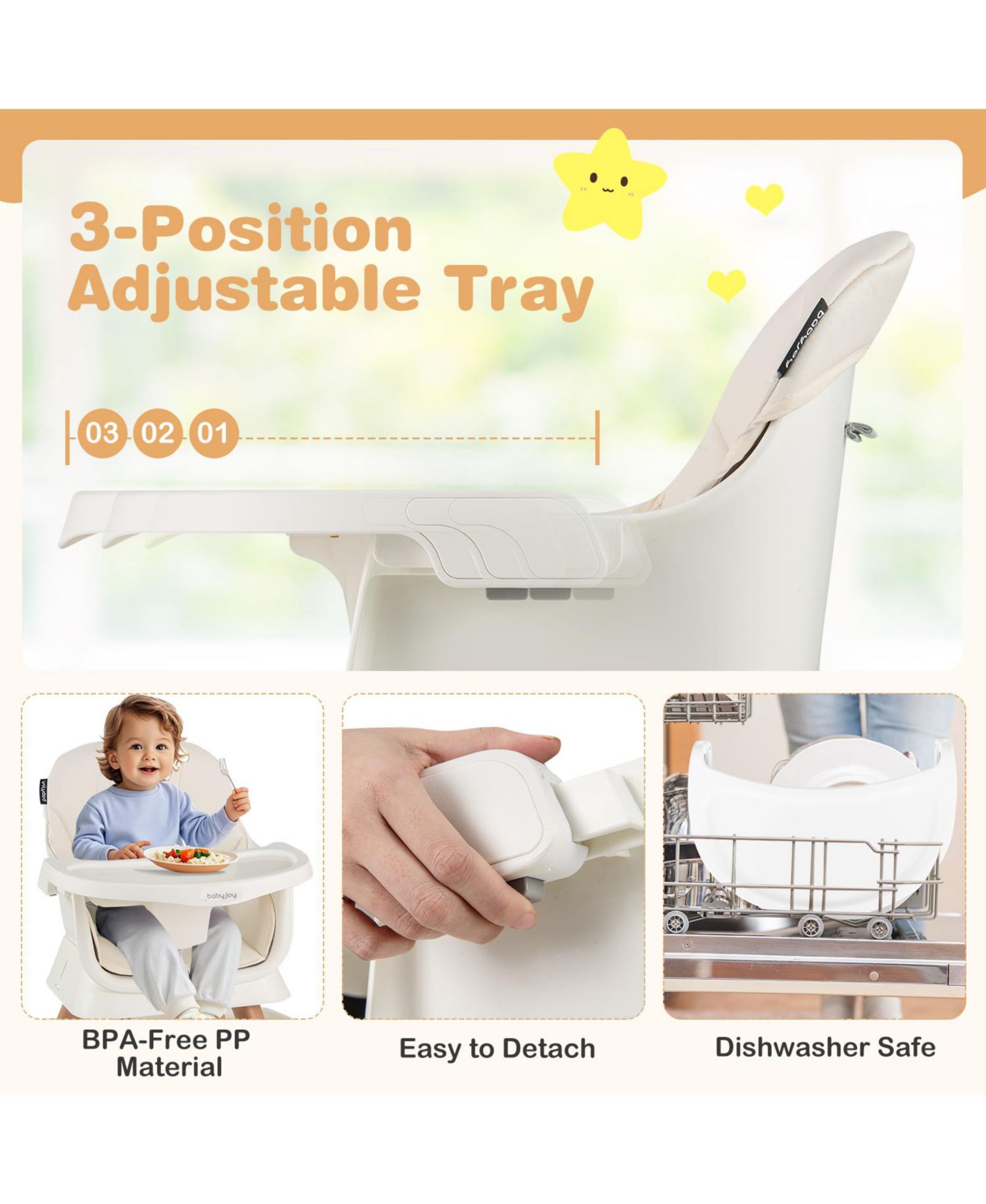 16-in-1 Baby High Chair w/ Activity Center Booster Seat Building Block Table