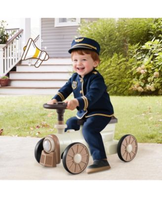Ride on Toy with Steering Wheel and Train Whistle Sound Button