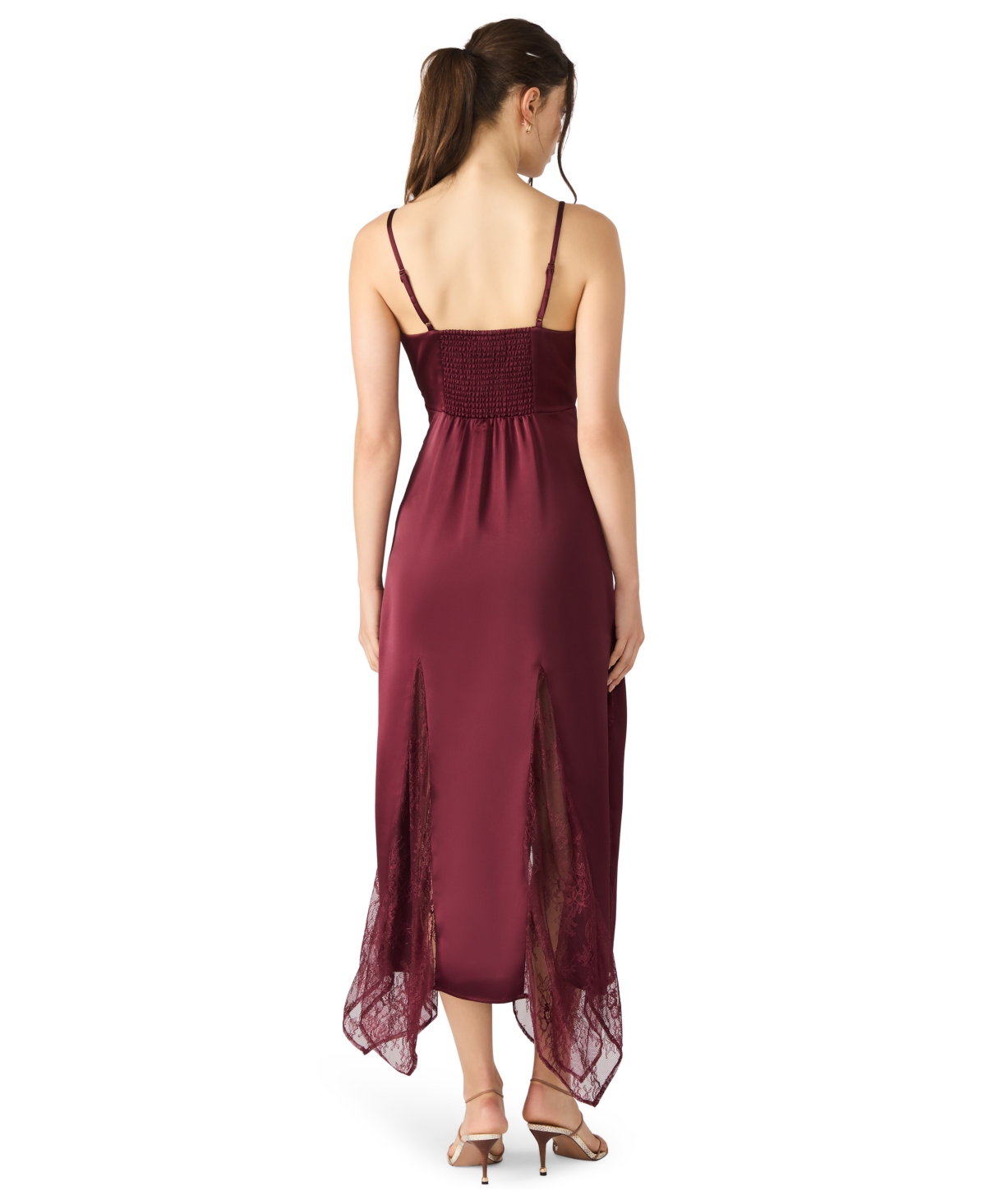 Steve Madden Women's Delia Sleeveless Midi Dress In Burgundy