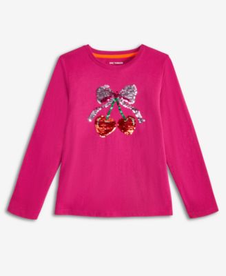 Epic Threads - Little & Big Girls Sequined Cherry Bows Top