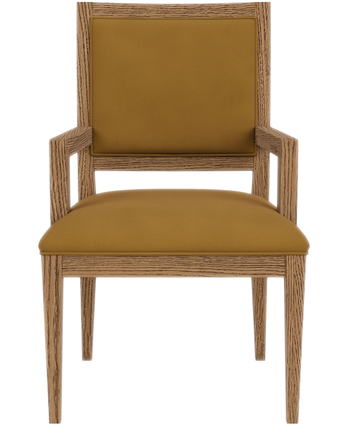 Macy's Everleigh Dining 6-pc. Set (table, 2 Upholstered Back Side Chair, 2 Upholstered Back Arm Chair & Ben In Brown