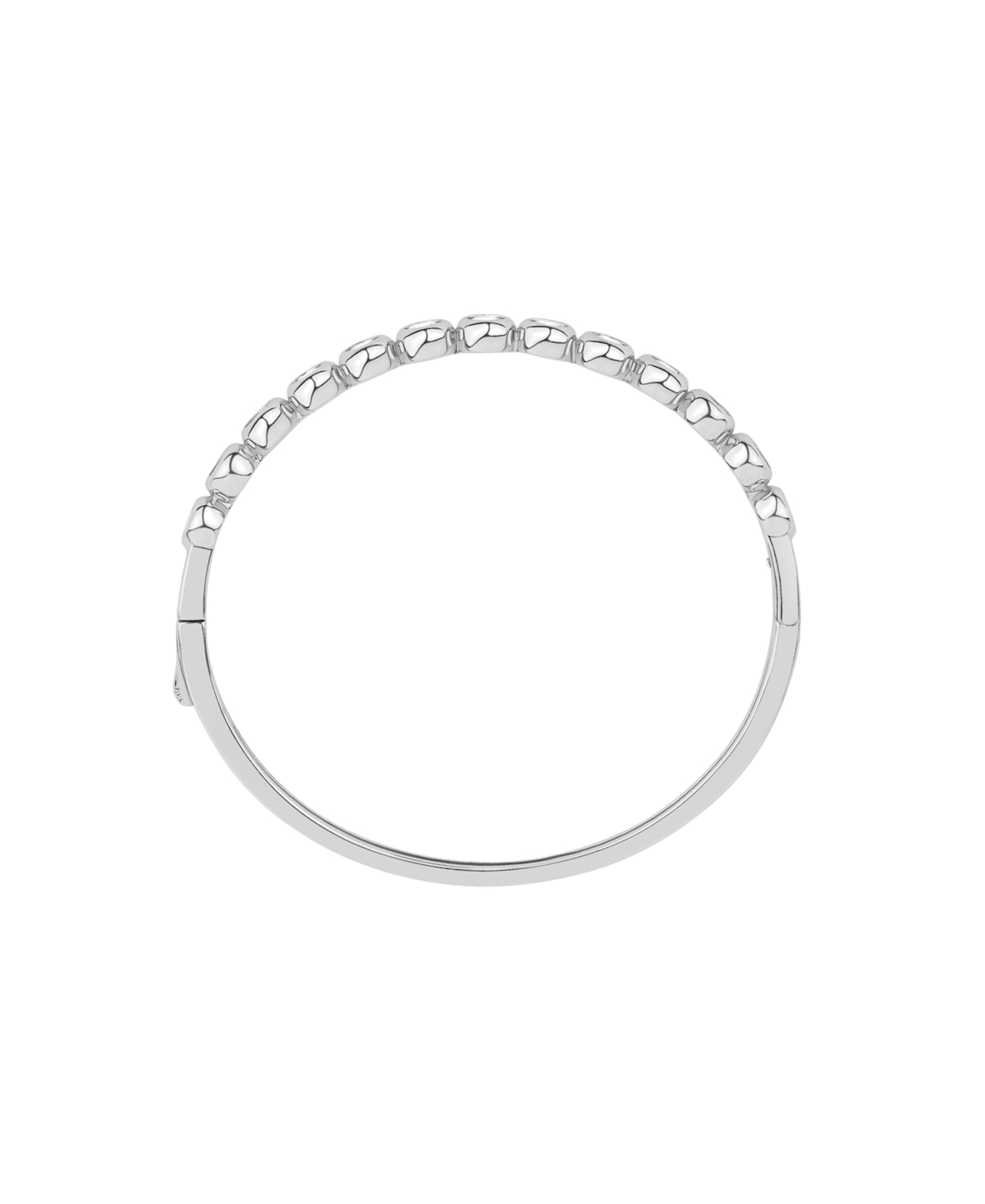 And Now This Cubic Zirconia Bangle Bracelet In Gray