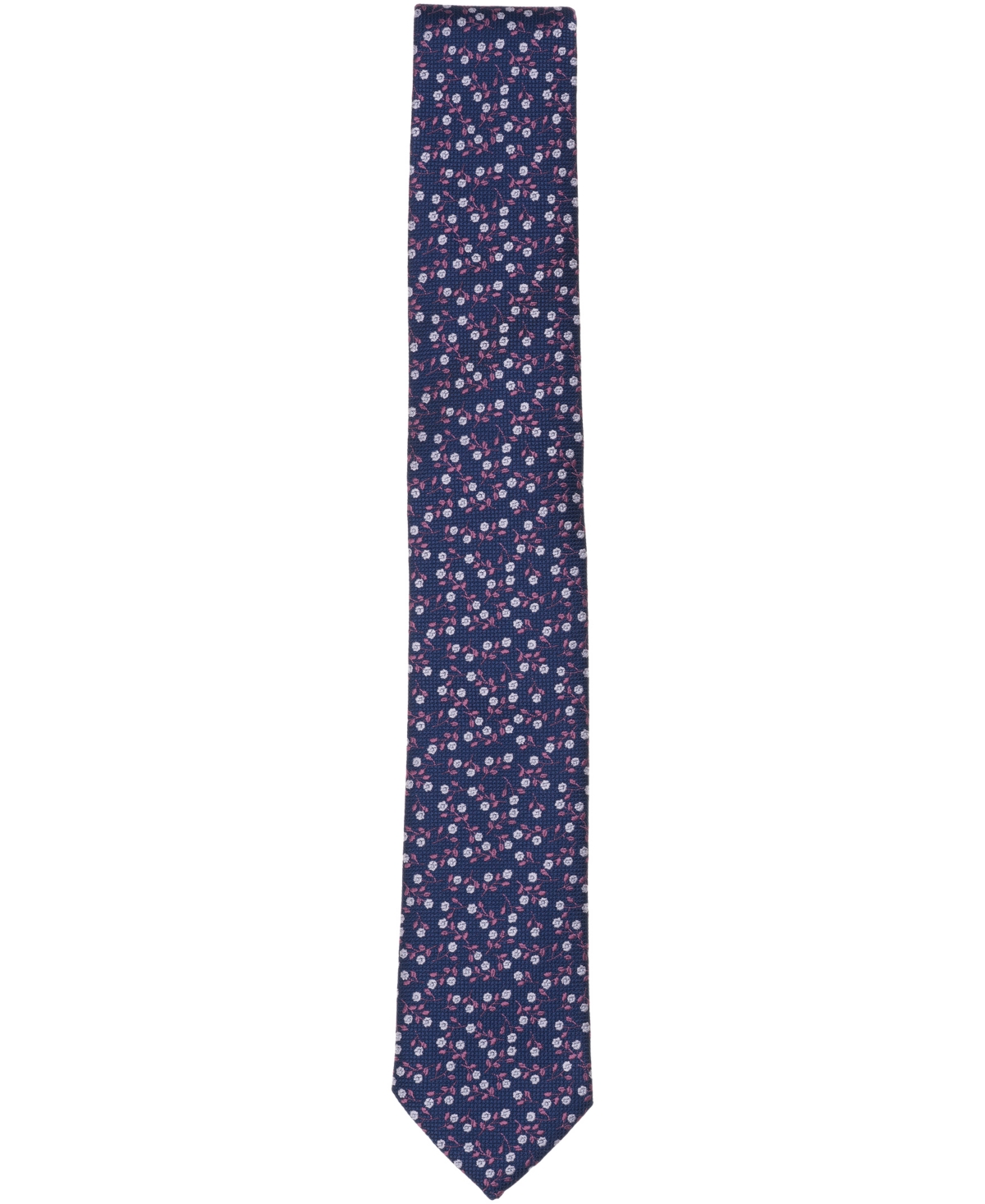 Bar Iii Men's Sutherland Floral Tie, Macy's Exclusive In Blue