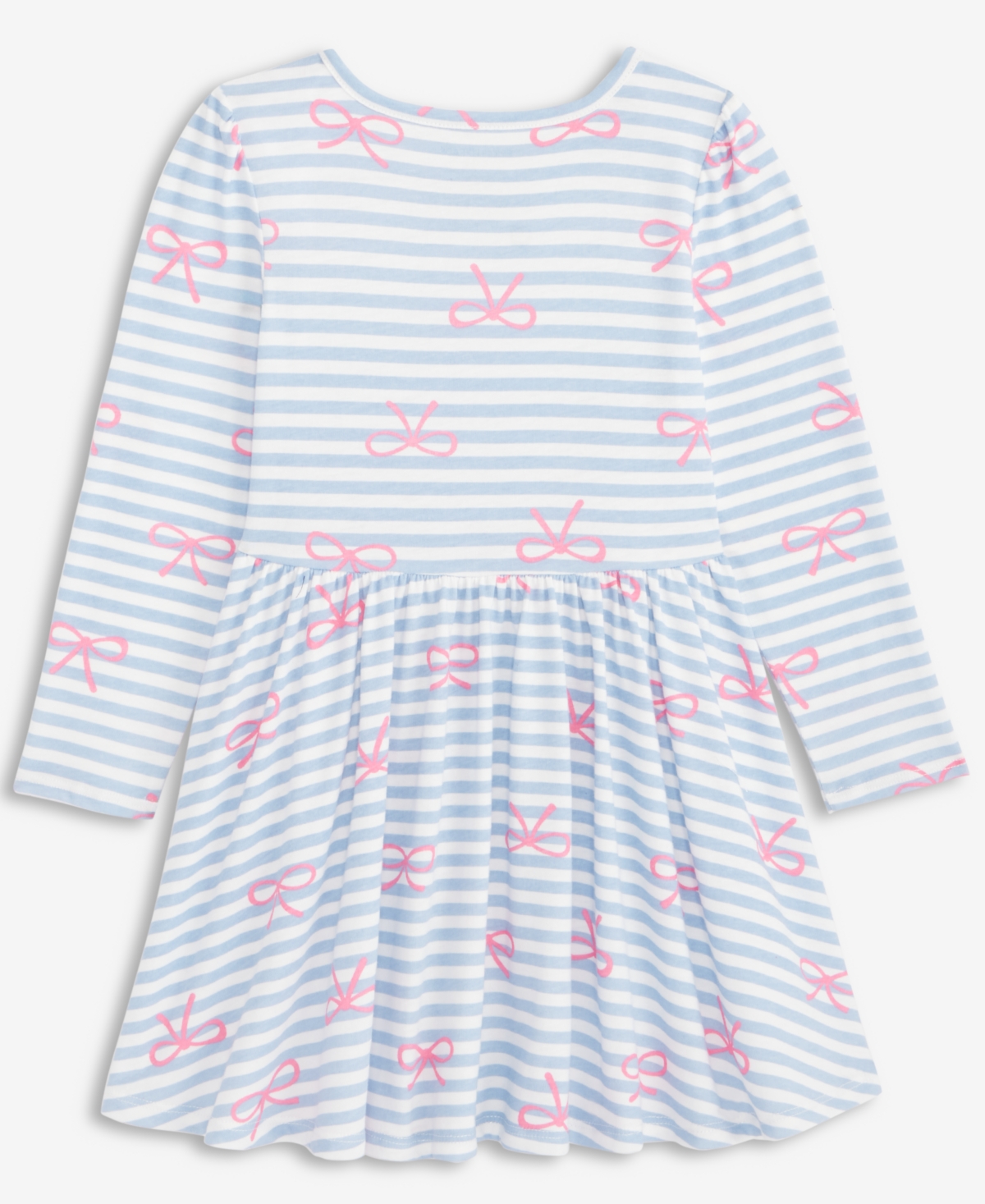 Epic Threads Girls Toddler 2T-4T Striped Bow Print Dress, Macy's Exclusive