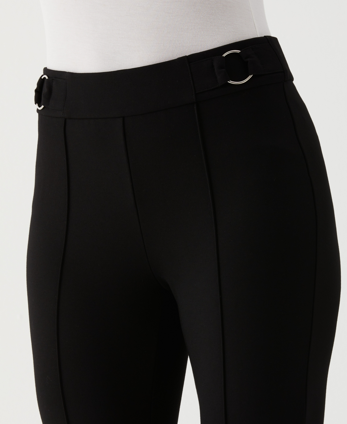 Rafaella Petite Slim Leg Ankle Pull On Pants In Black