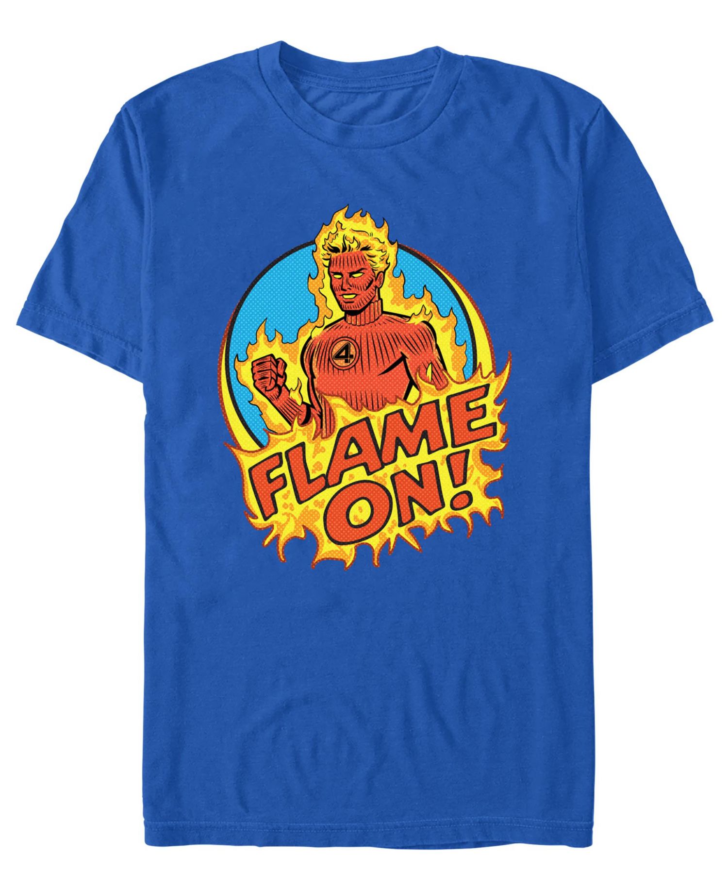 Men's Fantastic 4 First Steps Flame On Johnny T-Shirt