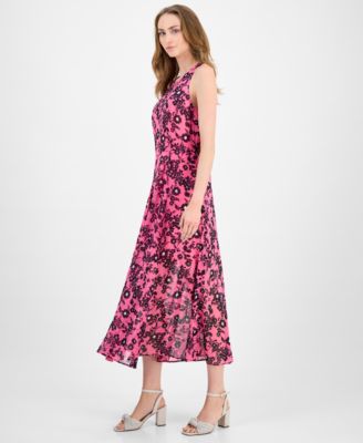 Women's Floral Sleeveless Maxi Dress