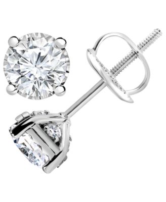 TruMiracle - Diamond Solitaire Stud Earrings (1-1/4 ct. t.w.)
