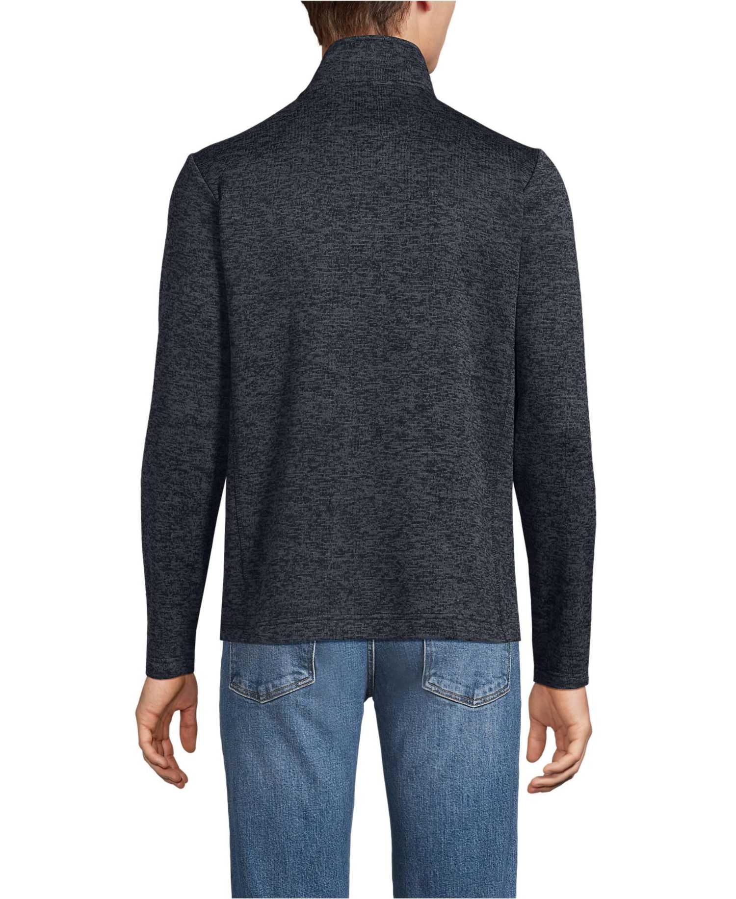 Men's Sweater Fleece Zip Front Jacket