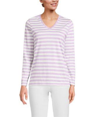 Women's Supima Cotton Long Sleeve V-Neck T-Shirt