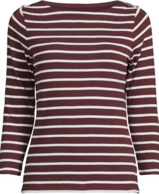 Plus Size Mariner Jersey Boatneck Top