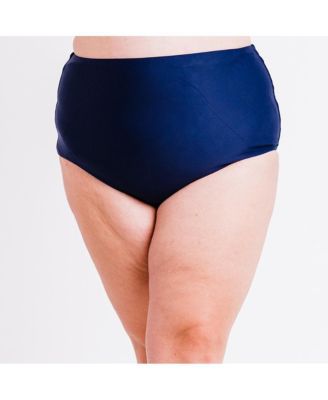 Women's Plus Size High-Waisted Bikini Bottom