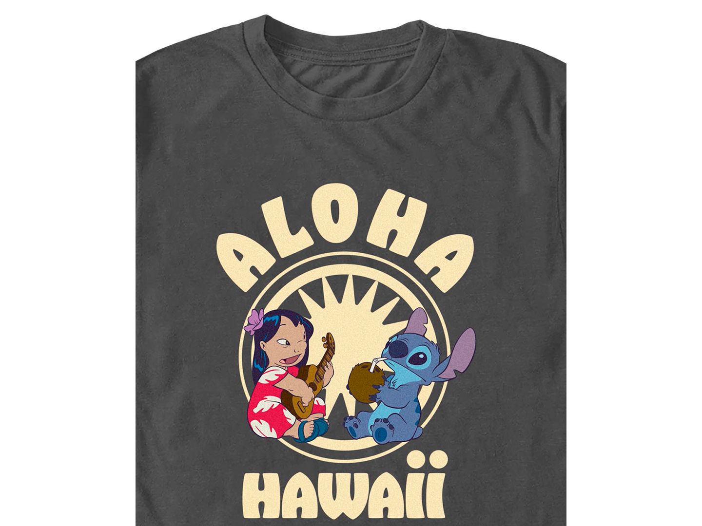 Мужская футболка Fifth Sun Lilo & Stitch Graphic Print, цвет: Угольный — фото 3