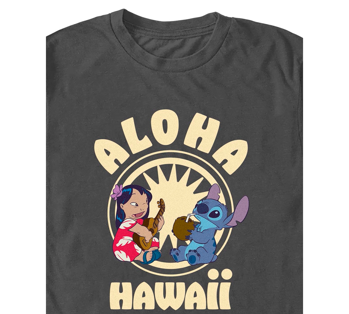 Fifth Sun Men's Lilo & Stitch Graphic Print T-Shirt