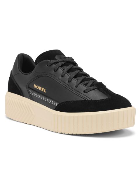 Женские кроссовки Sorel Ona Ave T-Toe Lace-Up, цвет: Чёрный / Белый