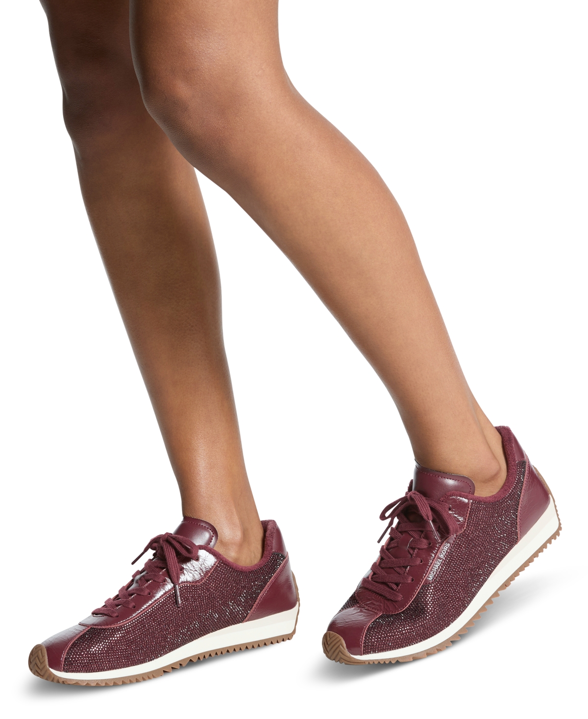 Michael Kors Women's Rhodes Trainer Sneakers In Burgundy