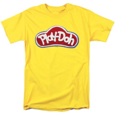 Мужская футболка Hasbro+ Big & Tall + Play-Doh Logo Made with Play-doh T, цвет: Banana