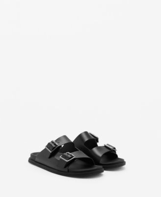 MANGO - Men's Buckles Leather Sandals