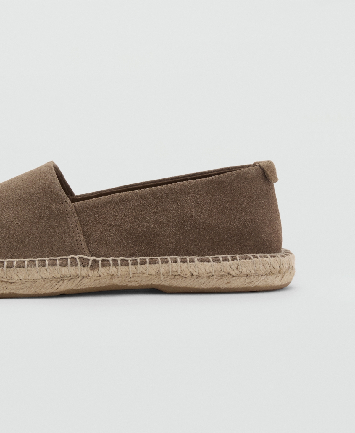 Mango Men's Jute Suede Espadrilles Shoe In Brown