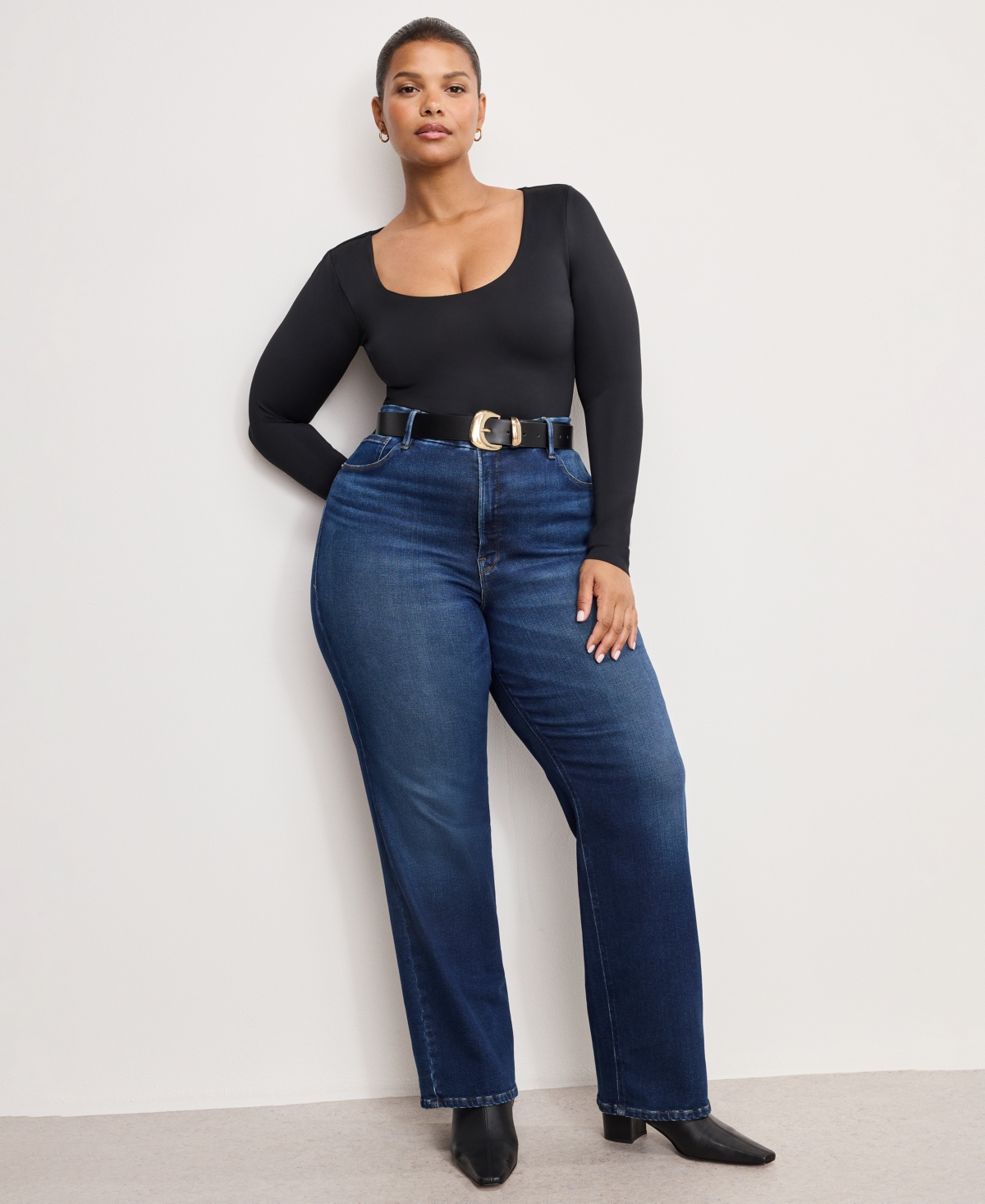 Good American Women's Straight-Fit Jeans