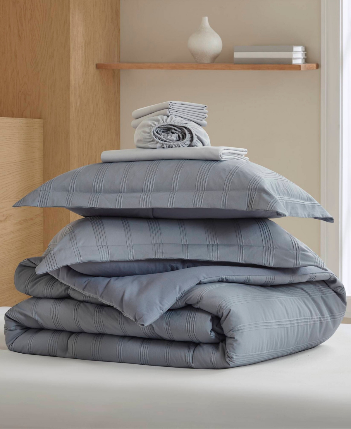 510 Design Logan Woven Striped 7-pc. Comforter Set, Queen In Multi