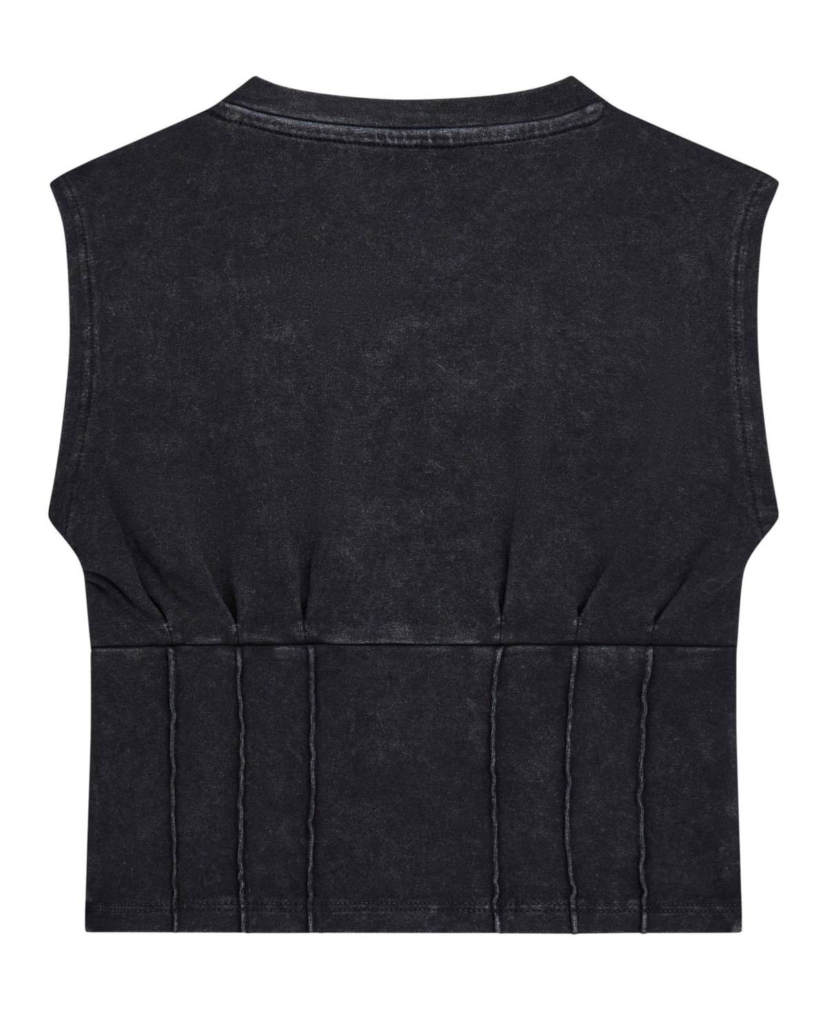 Guess Big Girls Crewneck Corset Tank Top In Black