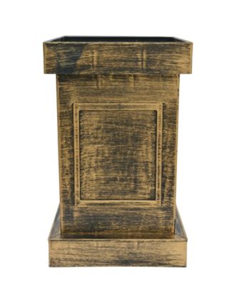 Puleo International Puleo 3.5' B/O Potted Pre-Lit Trees with 35 Warm White LED Lights, Plastic Pot and 90 Tips, Set of 2