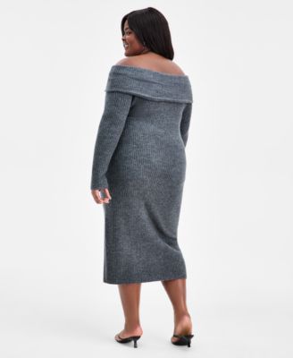 Trendy Plus Size Merlyn Off-The-Shoulder Dress