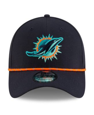 Men's Navy Miami Dolphins 2025 NFL Rivalries Sideline 39THIRTY Flex Hat