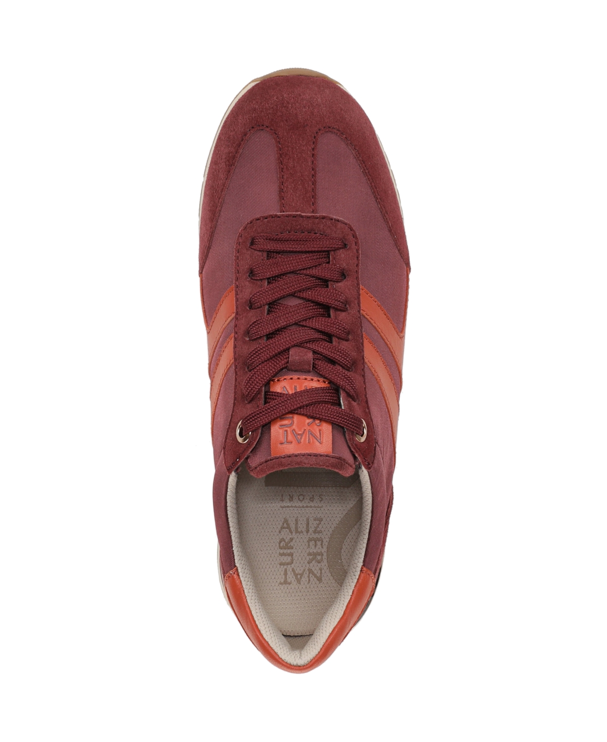 Naturalizer Women's Lorena Closed Round Toe Lace Up Sneakers In Brown
