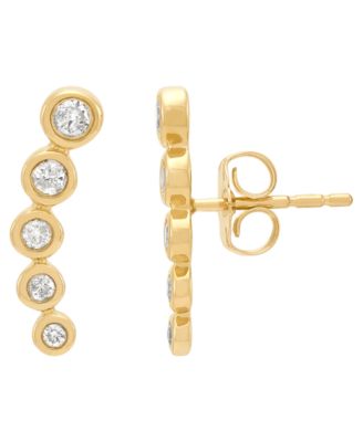 Diamond Earrings (1/4 ct. t.w.) in 14K Yellow Gold