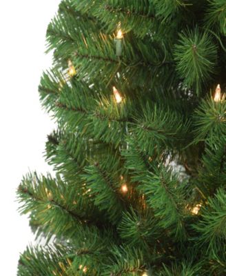 7.5FT Pre-Lit Noble Fir Artificial Christmas Tree