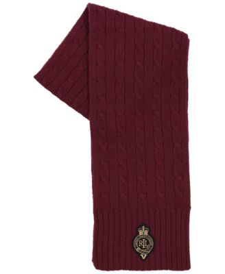 Cable Crest Patch Scarf