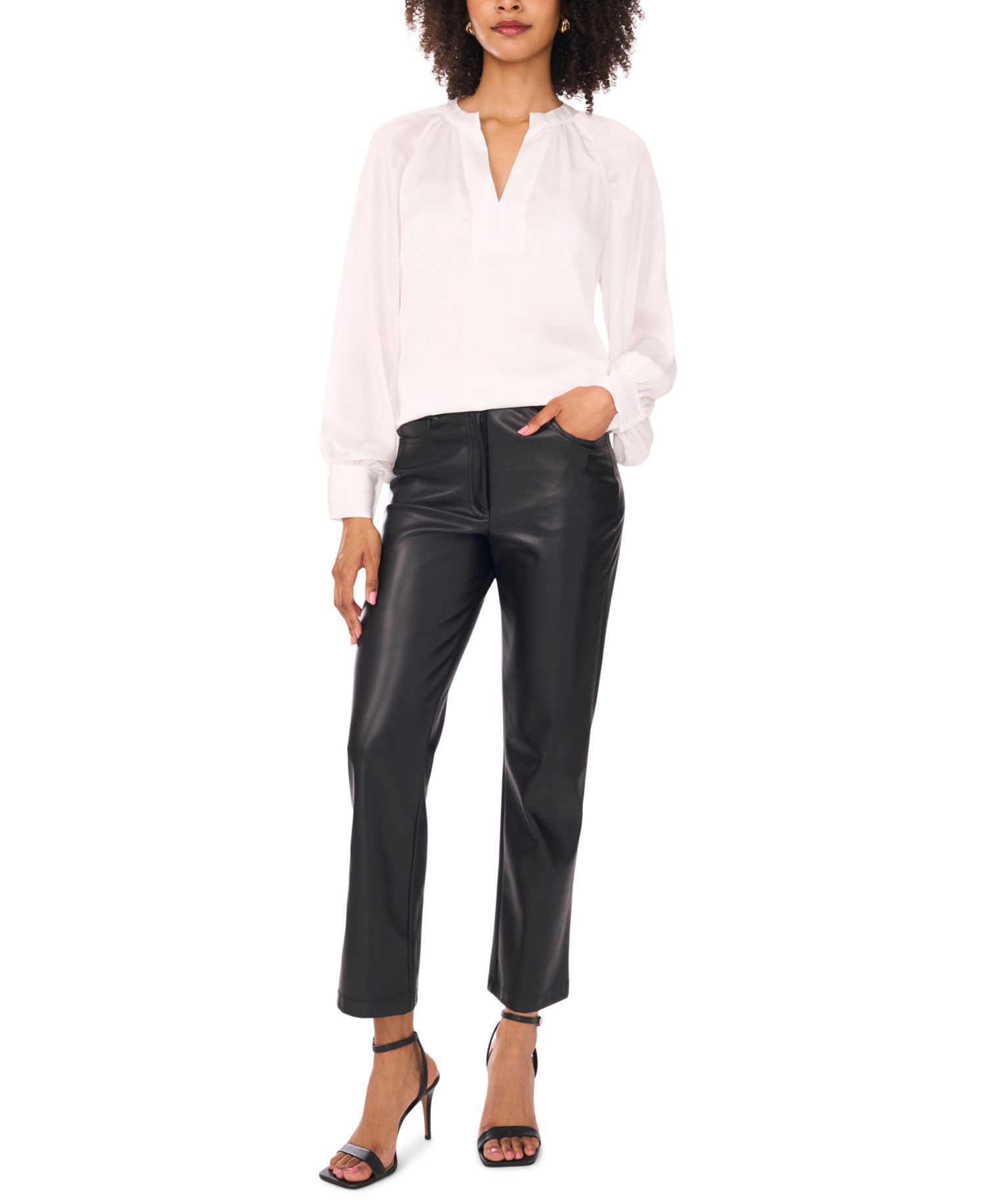 Women's V-Neck Long Sleeve Top