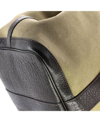 36 Garden Party Tote Toile and Leather