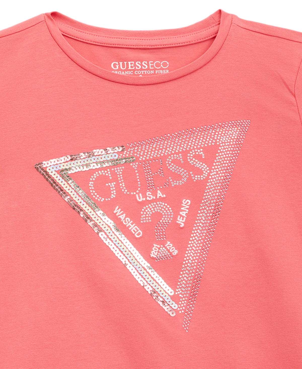 Guess Girls 7-16 Short Sleeve Round Neck T-Shirt