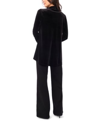 Women's Velvet Long Sleeve Cardigan Sweater