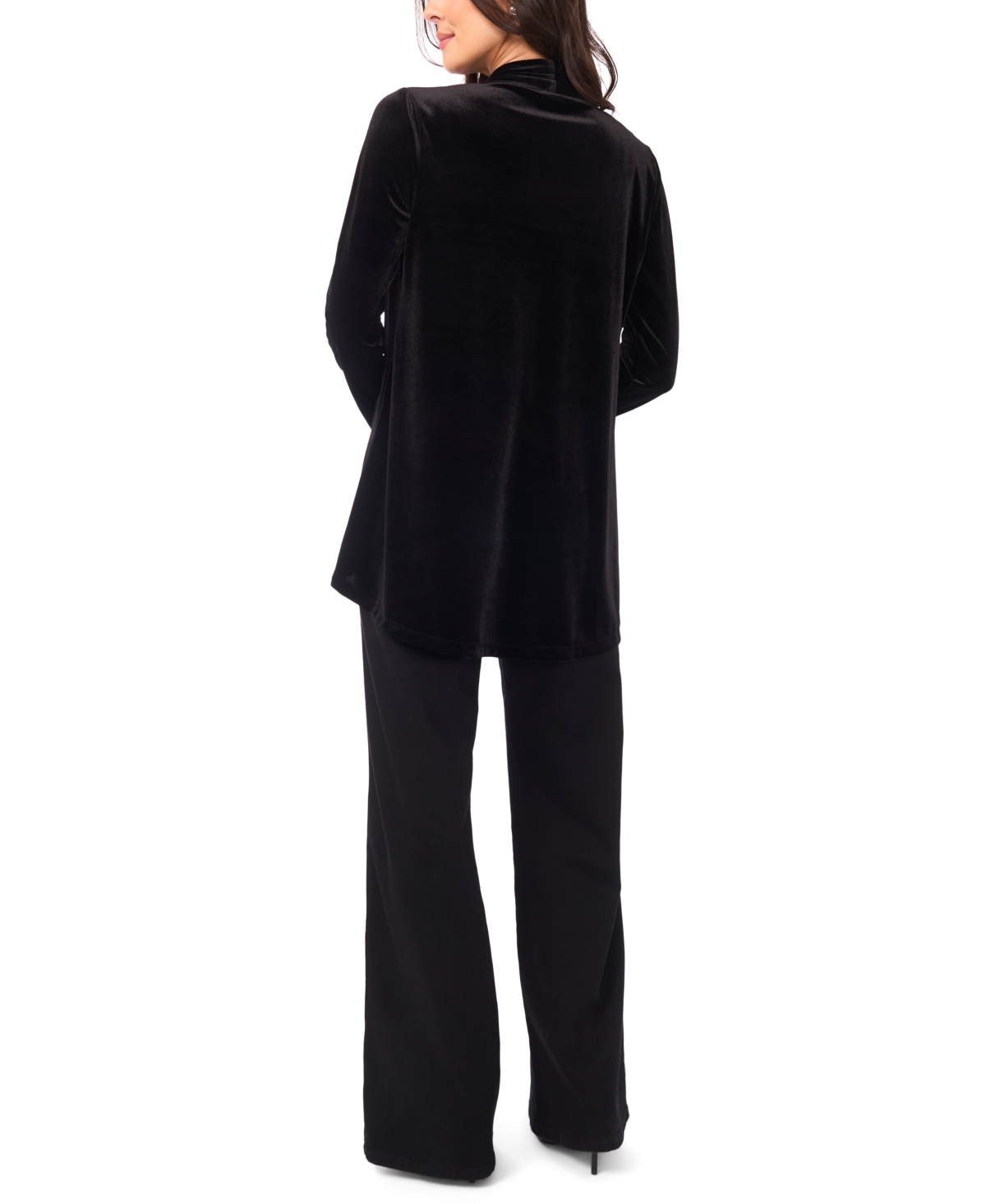 Vince Camuto Womens Velvet Long Sleeve Cardigan Sweater Xxs 3x In Animal Print