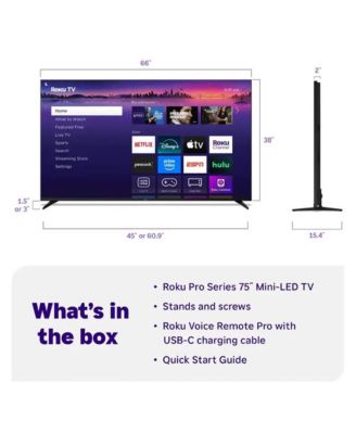 75" Class Pro Series OLED Mini-LED 4K HDR Smart TV
