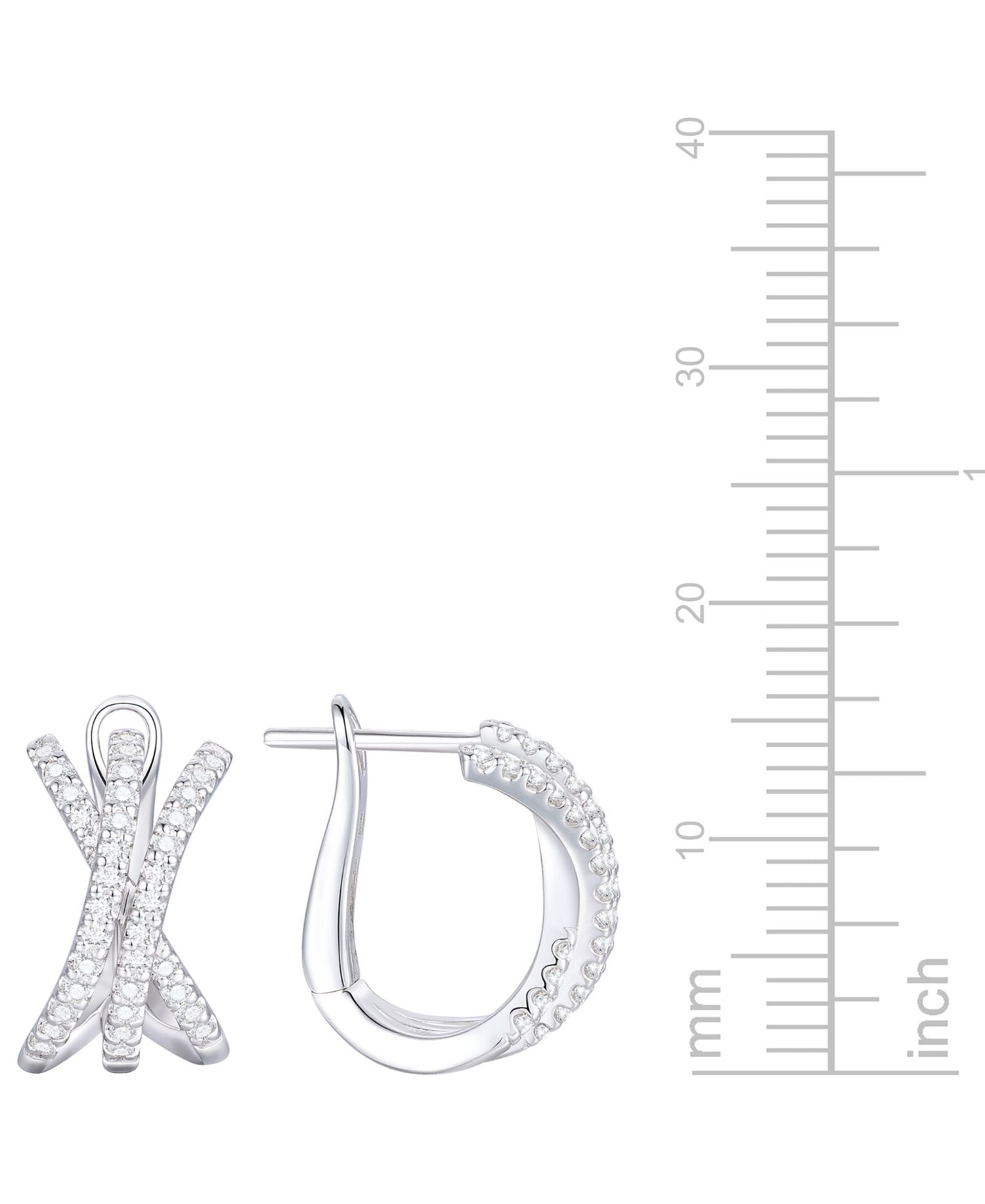 Diamond Earrings (1/2 ct. t.w.) in Sterling Silver
