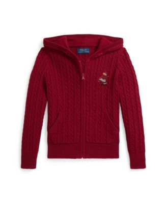 Polo Ralph Lauren - Girls 2T-6X Full Zip Sweater