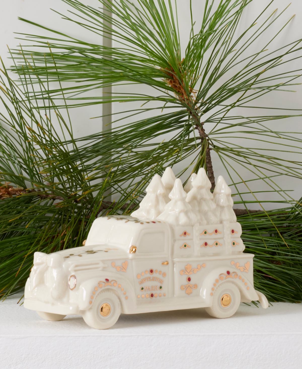 From The Vault! Lenox Mistletoe Park Truck with Trees, Exclusively at Macy's