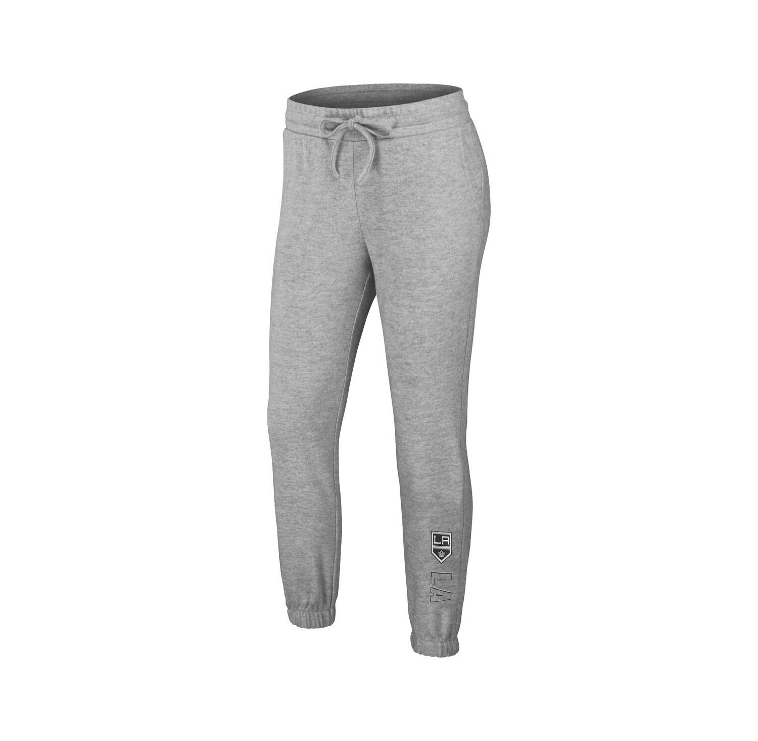 Women's 2-Piece Heather Gray Los Angeles Kings Knit Long Sleeve Tri-Blend T-Shirt and Pants Sleep Set