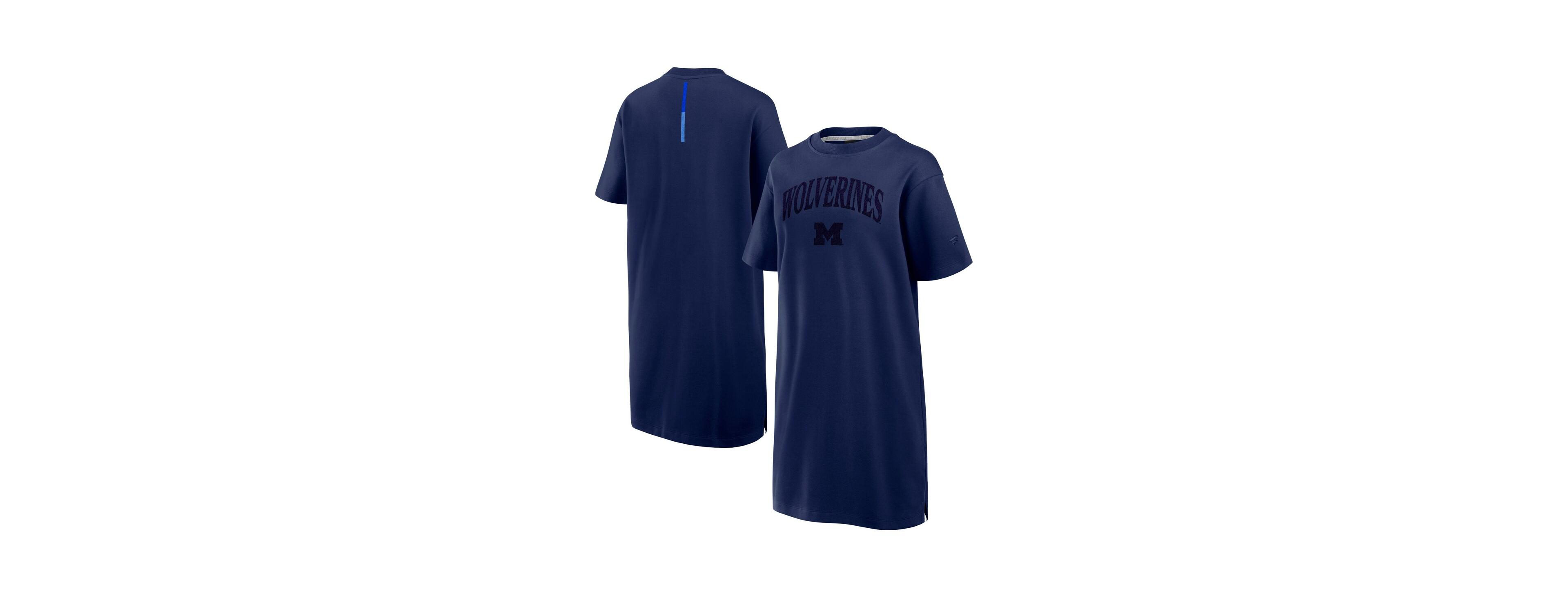 Fanatics WoFanatics Men'sNavy Michigan Wolverines Elements Go Tri-Blend T-Shirt Dress