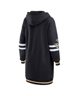 Women's Black New Orleans Saints Hoodie Dress