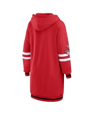 Women's Scarlet San Francisco 49ers Hoodie Dress