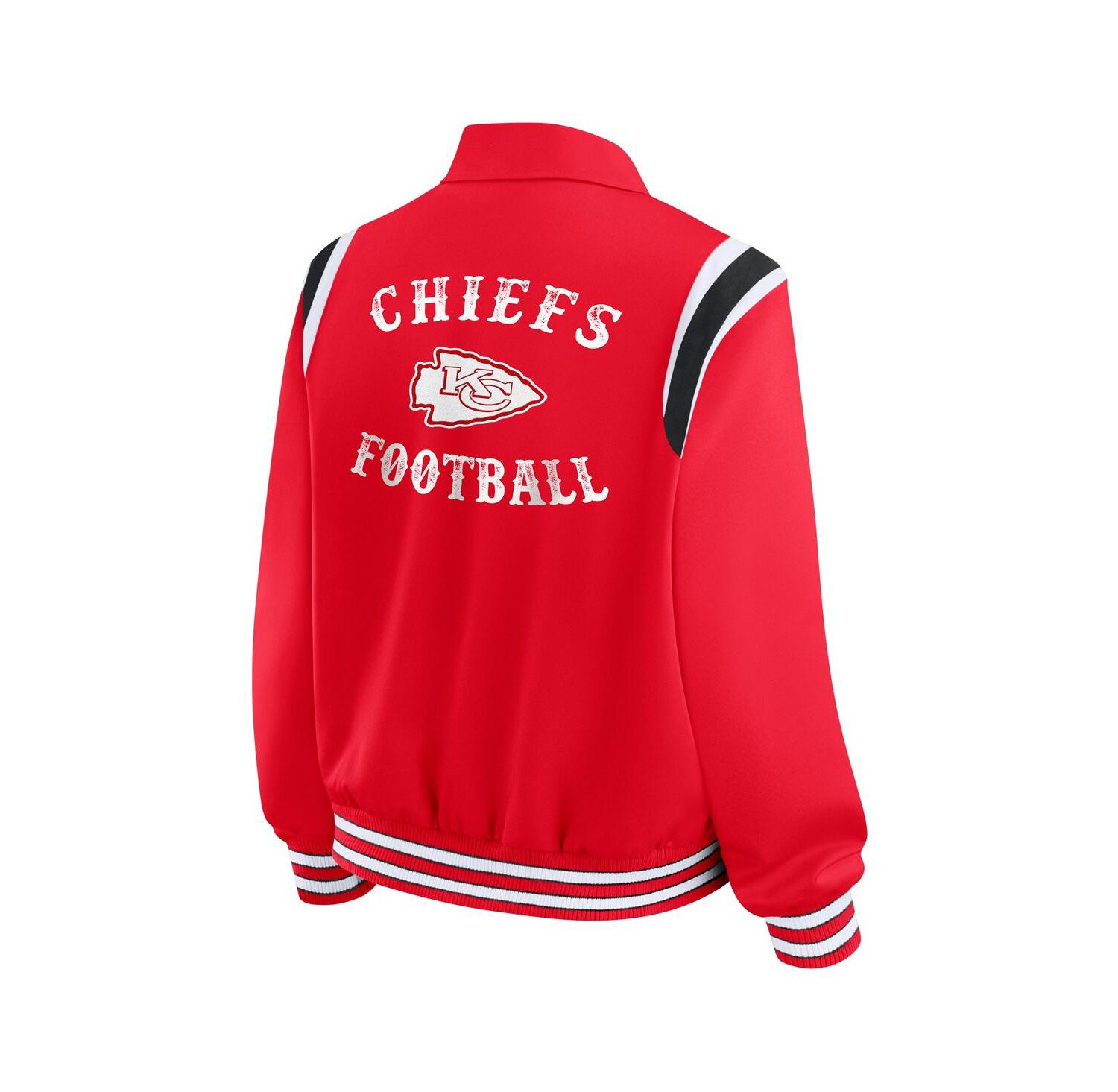 Women's Red Kansas City Chiefs Varsity Lightweight Full-Snap Jacket